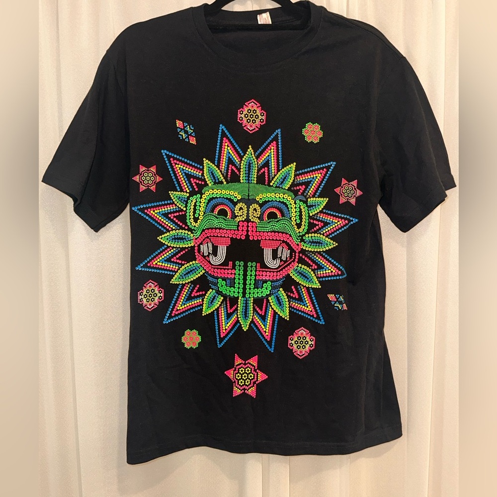 Colorful Graphic Quetzalcoatl T-Shirt